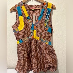 Anthropologie silk bland sleeveless blouse. NWT